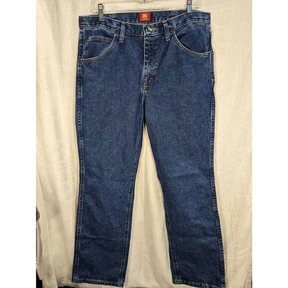 Wrangler 34 Slim Fit Unisex Jeans 34 30 - Picture 1 of 9
